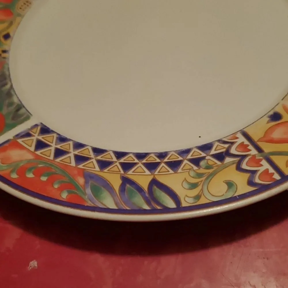 Lynns Stoneware Savanna Rim Dinner Plate 10 5/8